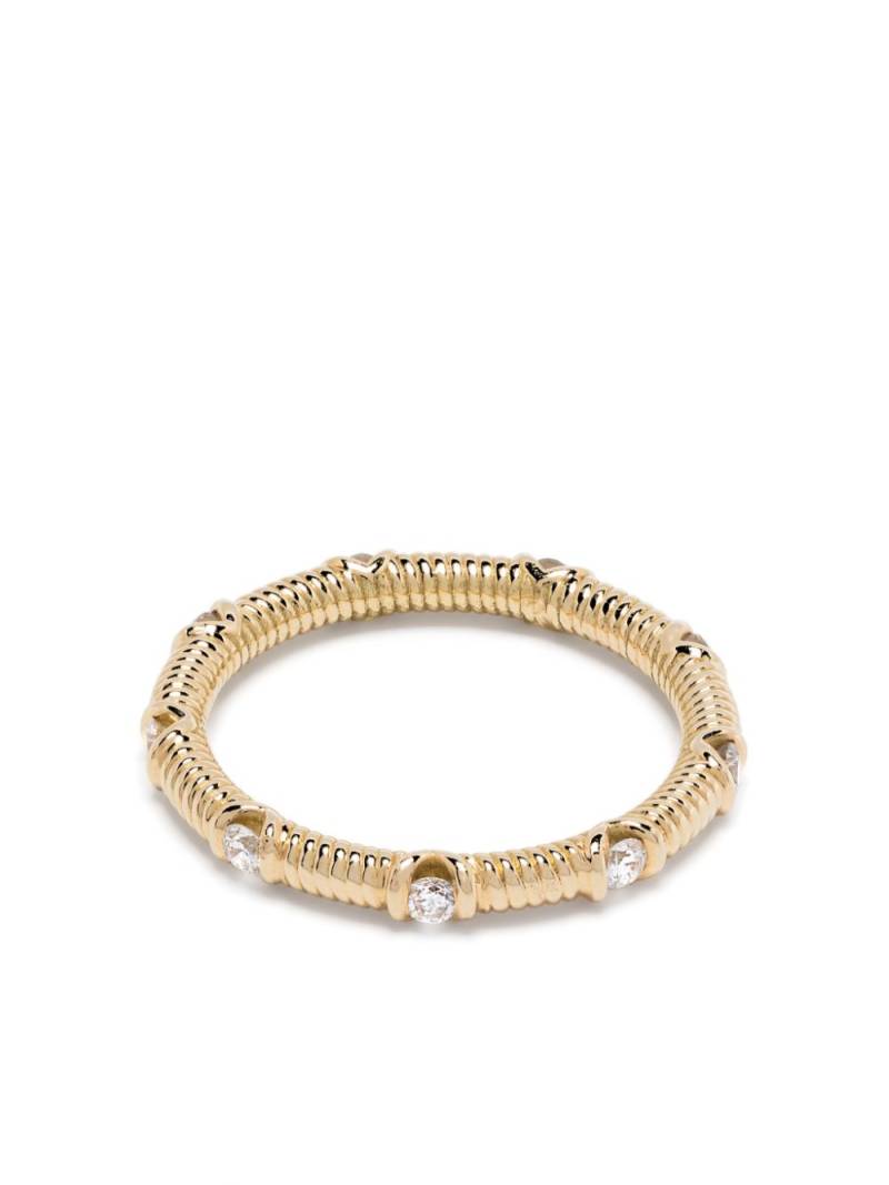 LEANDRA 18kt yellow gold Cabo Noria diamond ring von LEANDRA