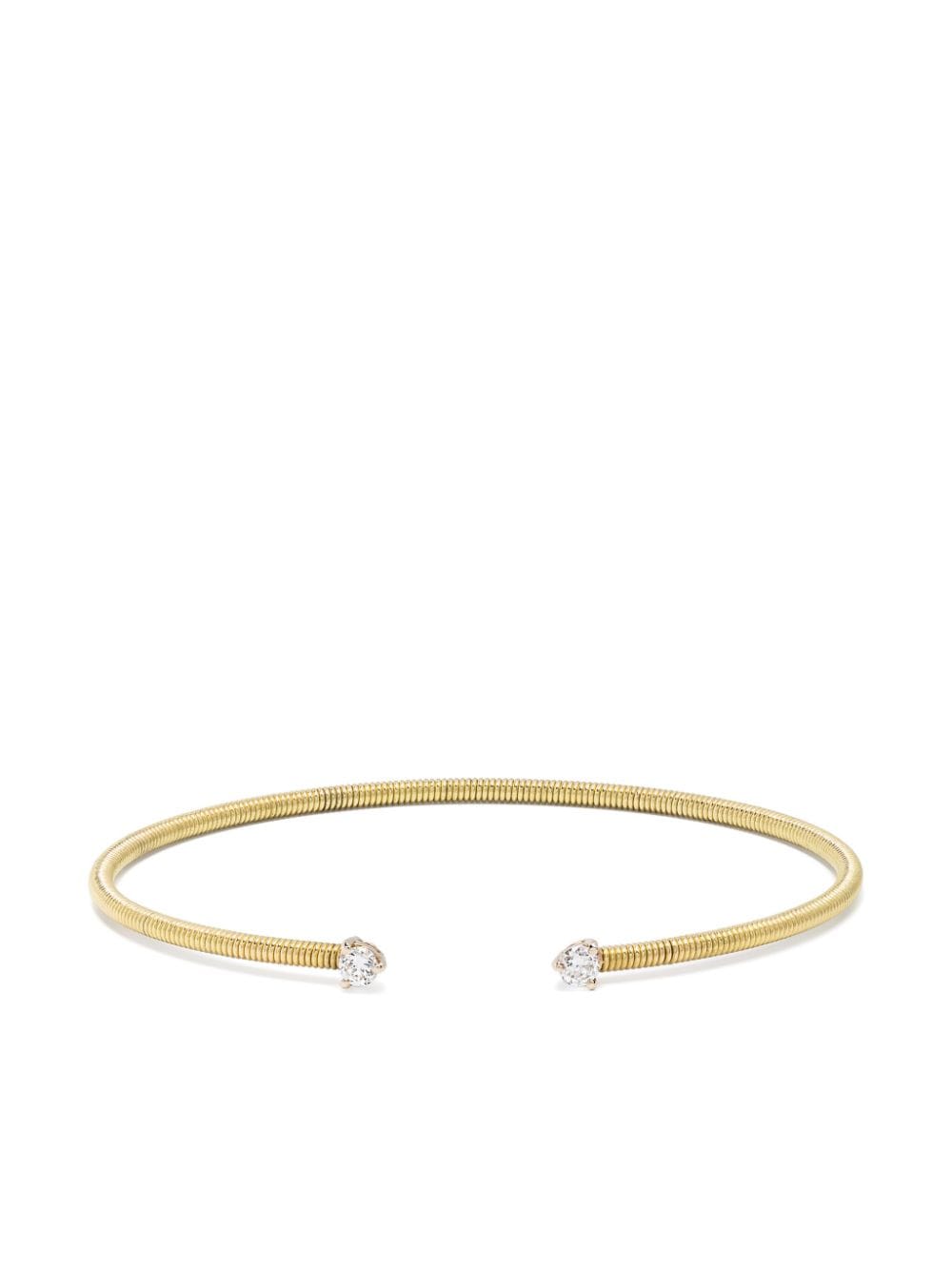 LEANDRA 18kt yellow gold Cabo diamond bracelet von LEANDRA