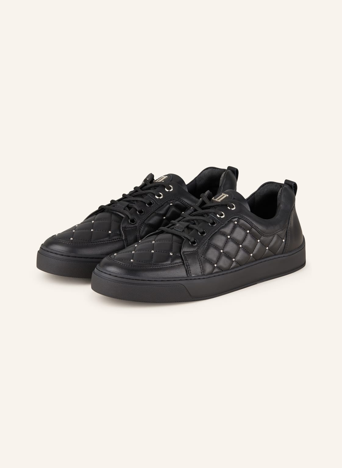 Leandro Lopes Sneaker Ezio Mit Nieten schwarz von LEANDRO LOPES