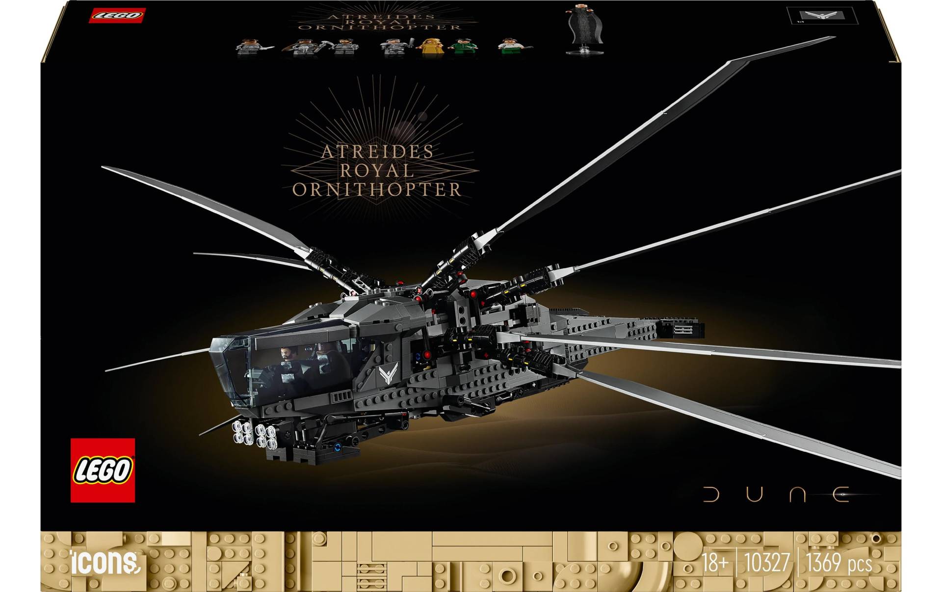 LEGO® Konstruktions-Spielset »Icons Dune Atreides Royal Ornithopter 10327«, (1369 St.) von lego®