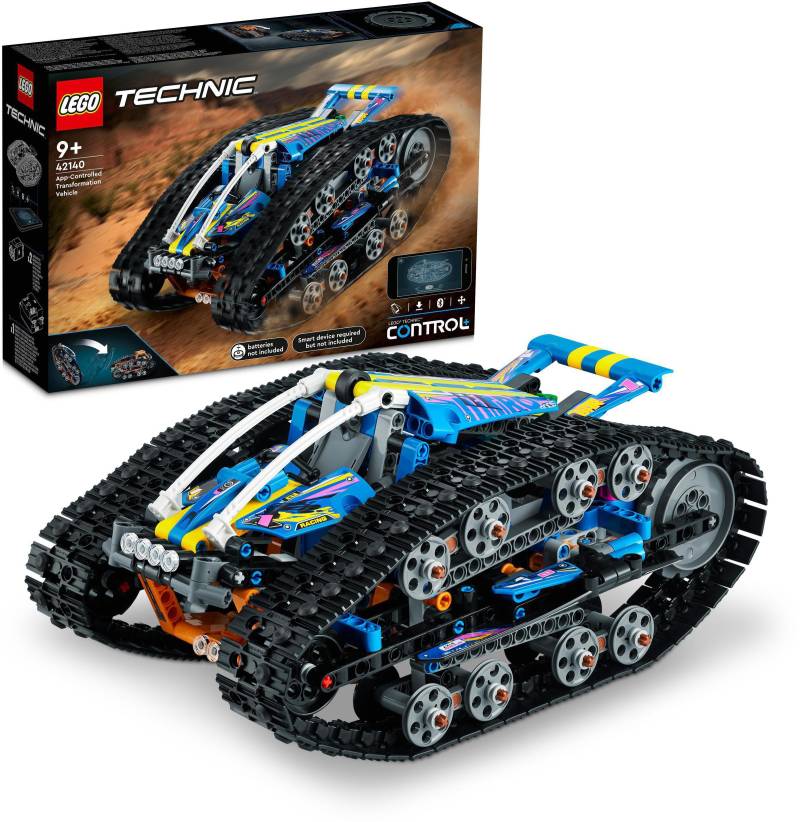 LEGO® Konstruktionsspielsteine »App-gesteuertes Transformationsfahrzeug (42140), LEGO® Technic«, (772 St.), Made in Europe von lego®