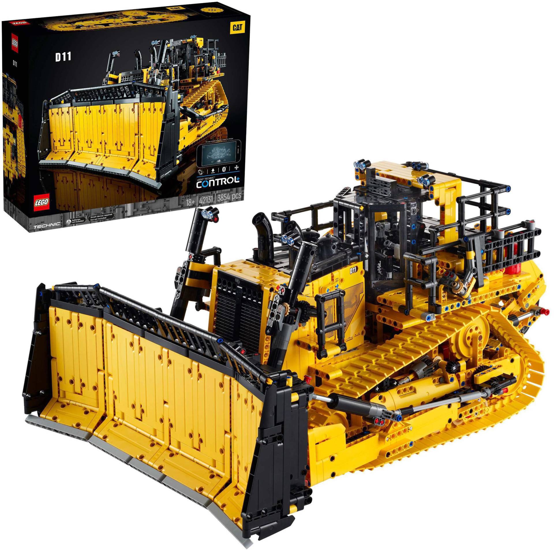 LEGO® Konstruktionsspielsteine »Appgesteuerter Cat® D11 Bulldozer (42131), LEGO® Technic«, (3854 St.), Made in Europe von lego®