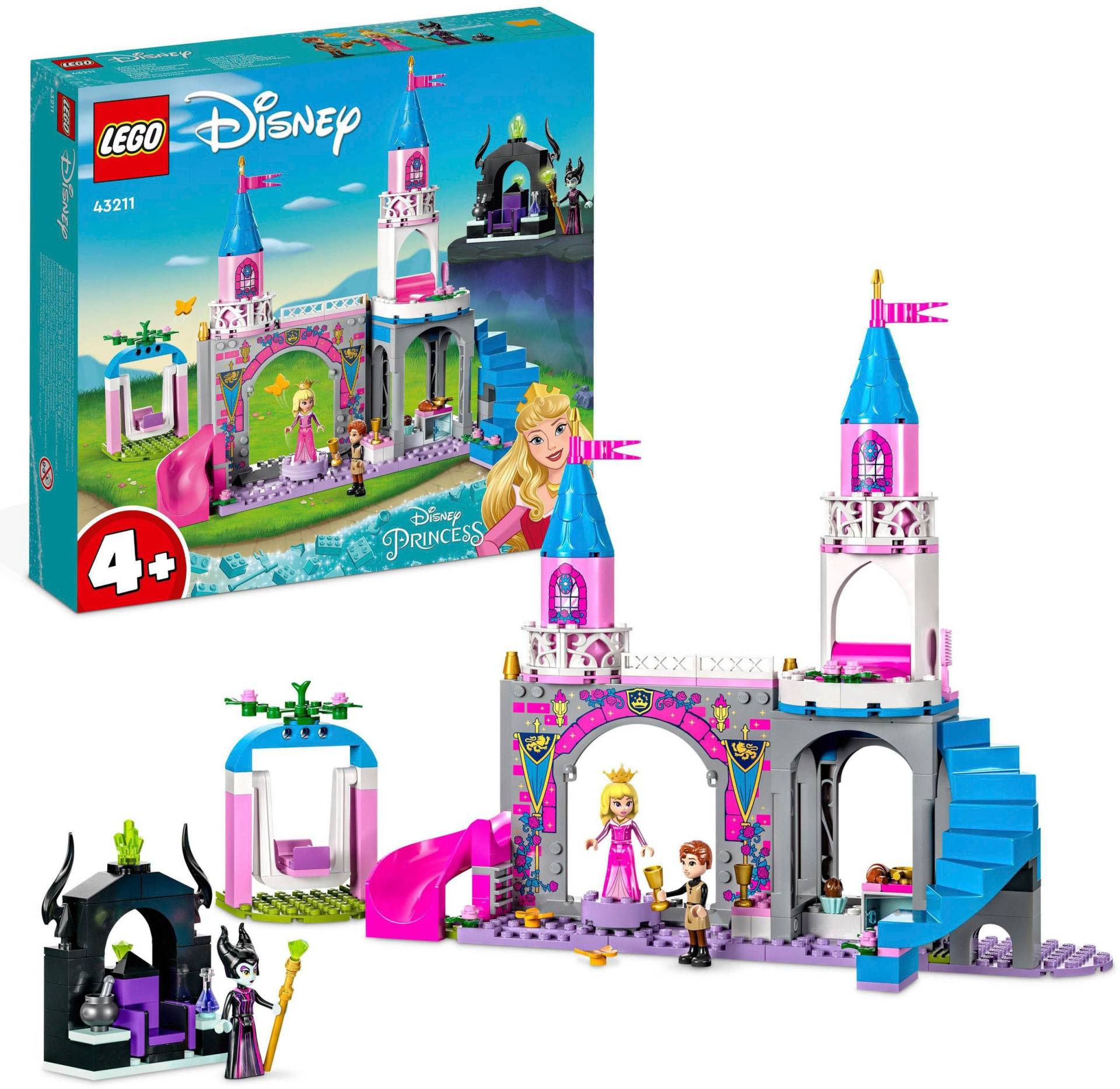 LEGO® Konstruktionsspielsteine »Auroras Schloss (43211), LEGO® Disney«, (187 St.), Made in Europe von lego®