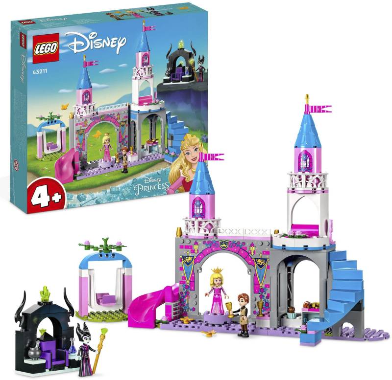 LEGO® Konstruktionsspielsteine »Auroras Schloss (43211), LEGO® Disney«, (187 St.), Made in Europe von lego®