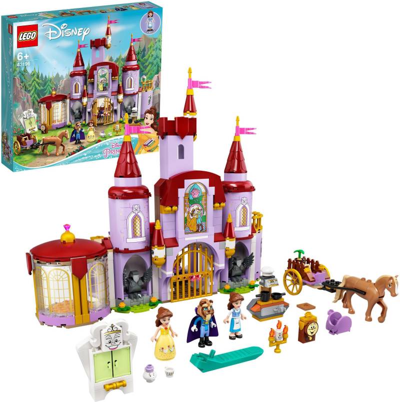 LEGO® Konstruktionsspielsteine »Belles Schloss (43196), LEGO® Disney Princess«, (505 St.), Made in Europe von lego®