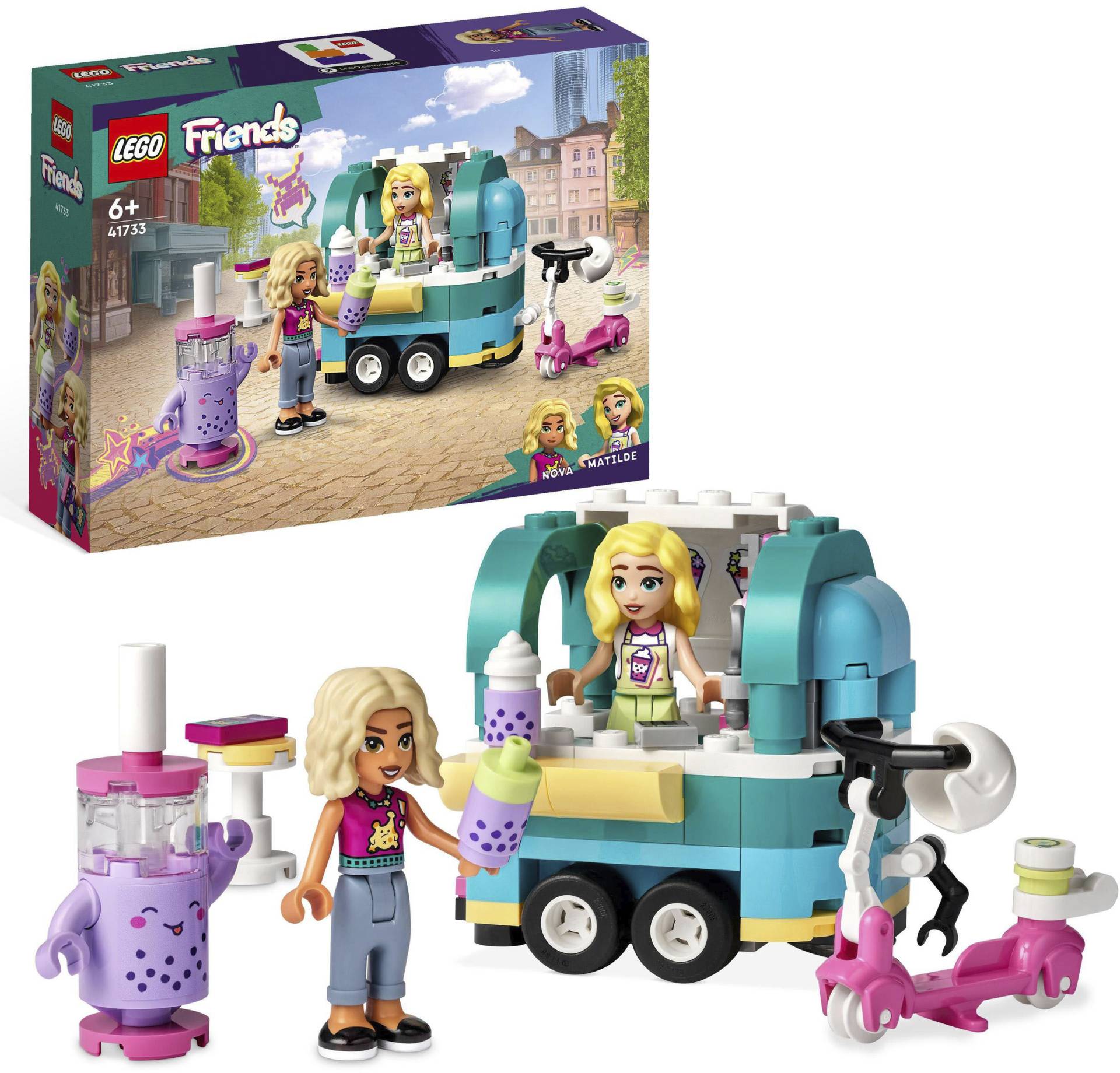 LEGO® Konstruktionsspielsteine »Bubble-Tea-Mobil (41733), LEGO® Friends«, (109 St.), Made in Europe von lego®