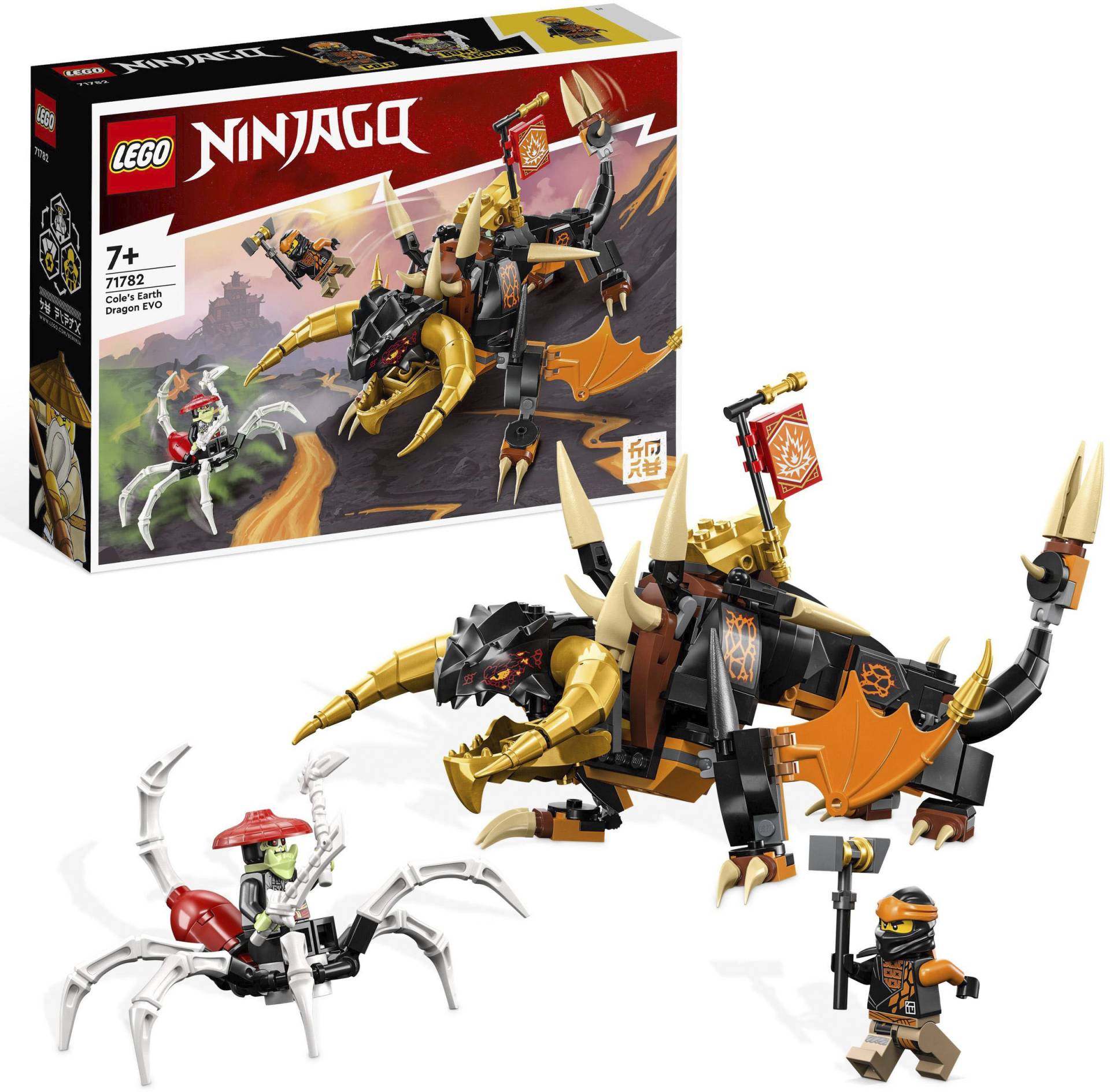 LEGO® Konstruktionsspielsteine »Coles Erddrache EVO (71782), LEGO® NINJAGO«, (285 St.), Made in Europe von lego®