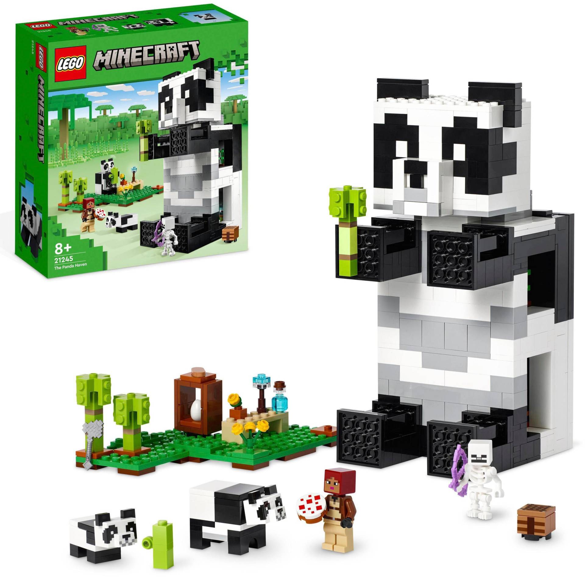 LEGO® Konstruktionsspielsteine »Das Pandahaus (21245), LEGO® Minecraft«, (553 St.), Made in Europe von lego®