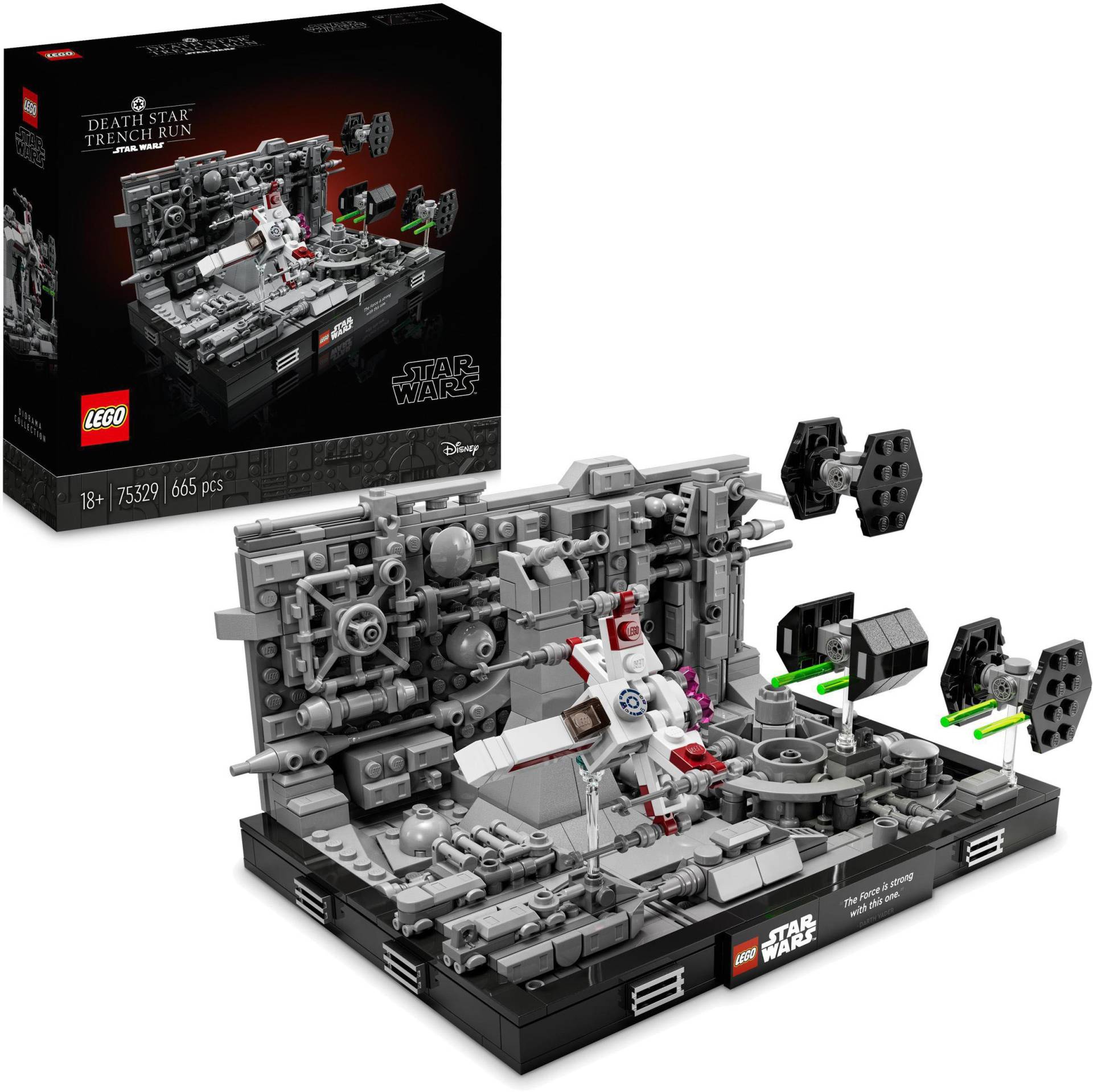 LEGO® Konstruktionsspielsteine »Death Star™ Trench Run Diorama (75329), LEGO® Star Wars™«, (665 St.), Made in Europe von lego®