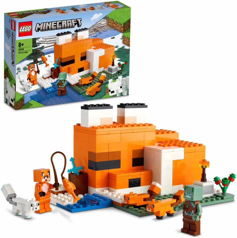 LEGO® Konstruktionsspielsteine »Die Fuchs-Lodge (21178), LEGO® Minecraft™«, (193 St.) von lego®