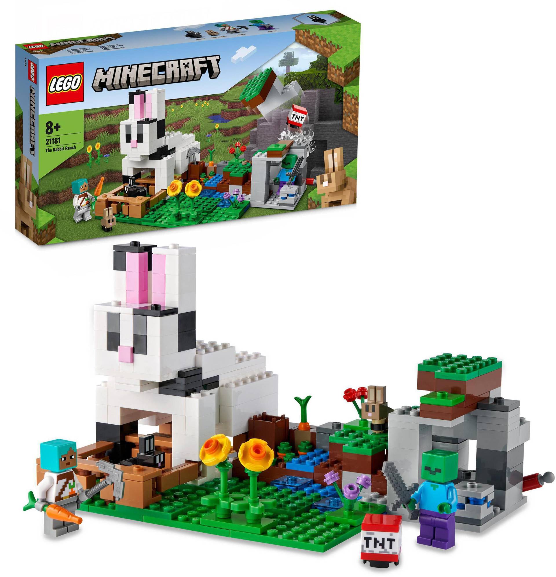 LEGO® Konstruktionsspielsteine »Die Kaninchenranch (21181), LEGO® Minecraft™«, (340 St.) von lego®