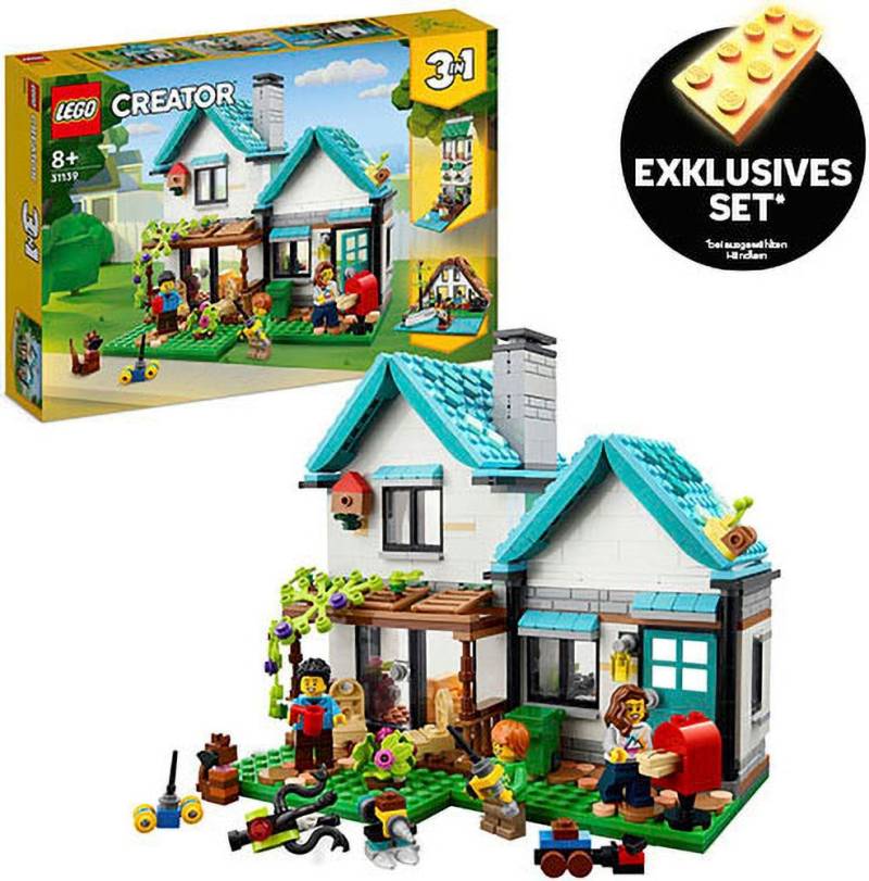 LEGO® Konstruktionsspielsteine »Gemütliches Haus (31139), LEGO® Creator 3in1«, (808 St.) von lego®