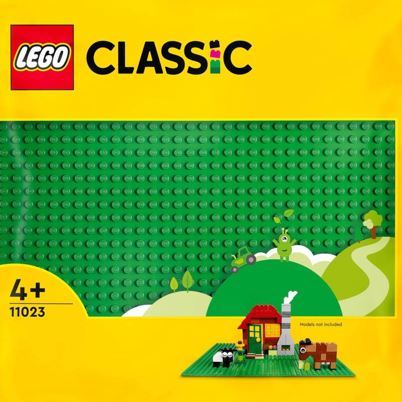 LEGO® Konstruktionsspielsteine »Grüne Bauplatte (11023), LEGO® Classic«, (1 St.), Made in Europe von lego®