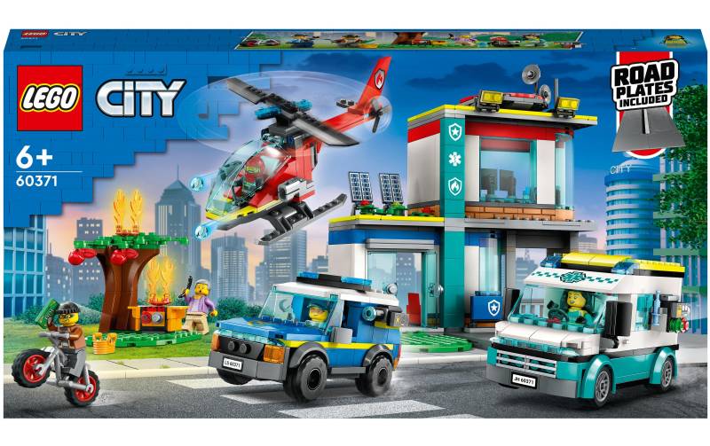 LEGO® Konstruktionsspielsteine »Hauptquartier der Rettungsfahrzeuge«, (706 St.) von lego®