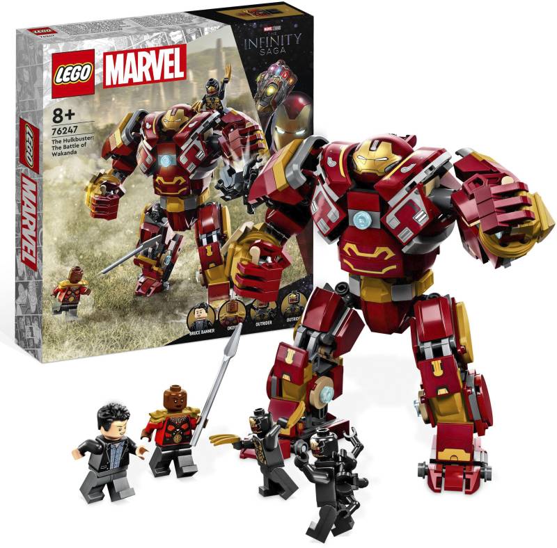 LEGO® Konstruktionsspielsteine »Hulkbuster: Der Kampf von Wakanda (76247), LEGO® Marvel«, (385 St.), Made in Europe von lego®