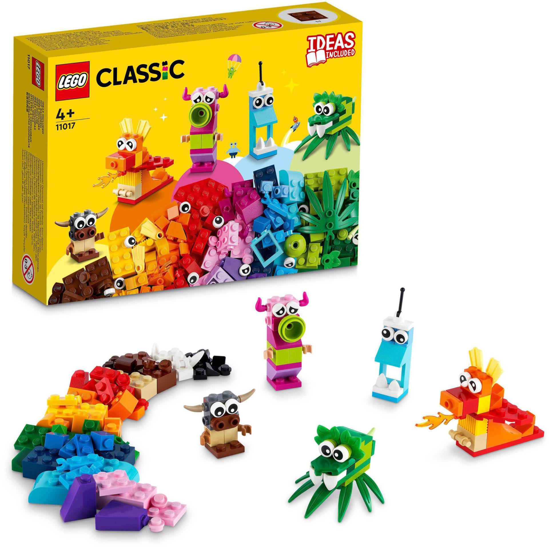 LEGO® Konstruktionsspielsteine »Kreative Monster (11017), LEGO® Classic«, (140 St.), Made in Europe von lego®