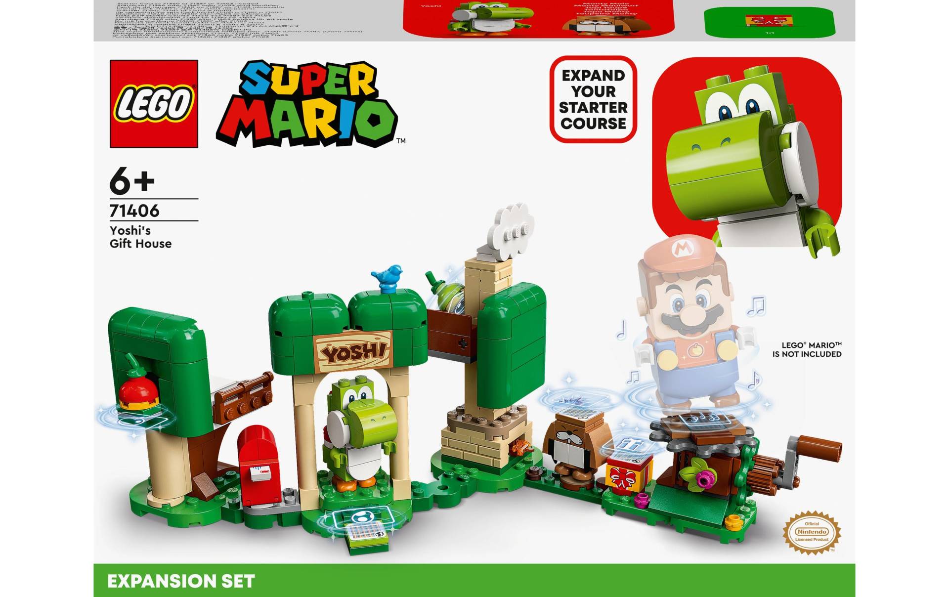 LEGO® Konstruktionsspielsteine »LEGO Super Mario Yoshis Geschenkha«, (246 St.) von lego®