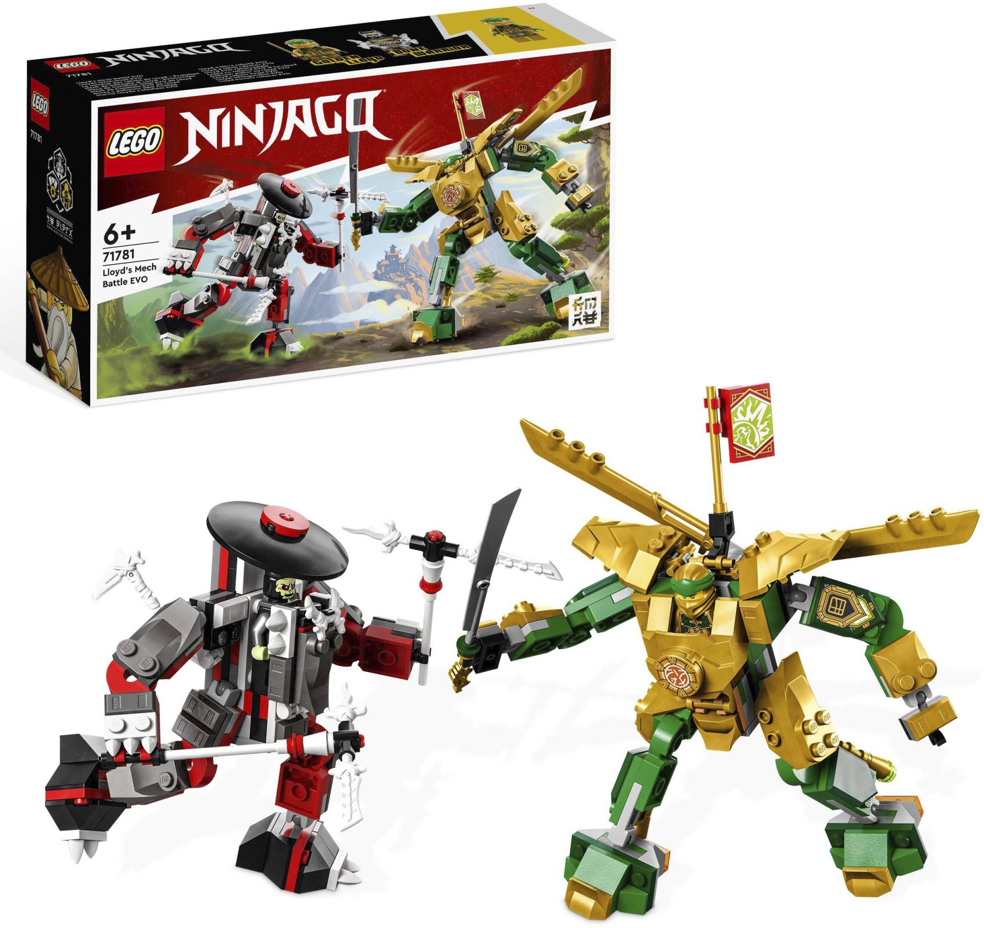 LEGO® Konstruktionsspielsteine »Lloyds Mech-Duell EVO (71781), LEGO® NINJAGO«, (223 St.), Made in Europe von lego®