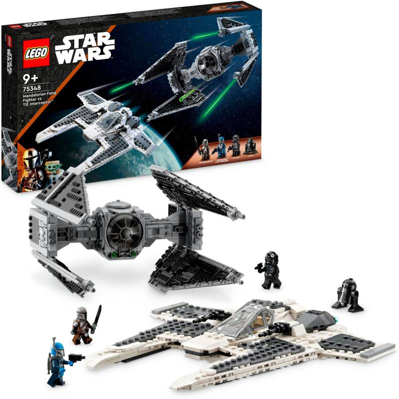 LEGO® Konstruktionsspielsteine »Mandalorianischer Fang Fighter vs. TIE Interceptor™ (75348)«, (657 St.), Star Wars™ von lego®