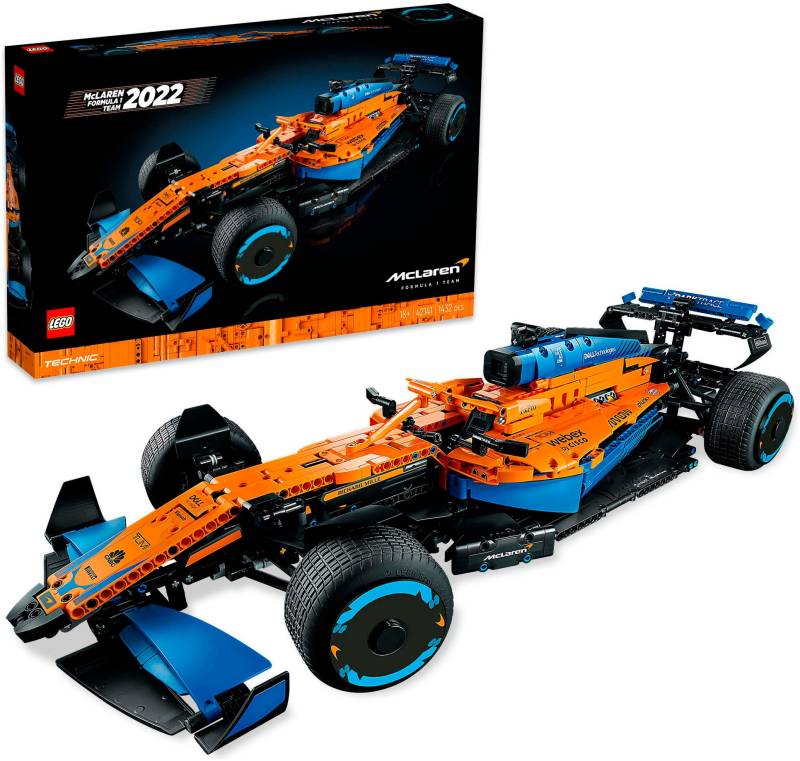 LEGO® Konstruktionsspielsteine »McLaren Formel 1™ Rennwagen (42141), LEGO® Technic«, (1432 St.), Made in Europe von lego®