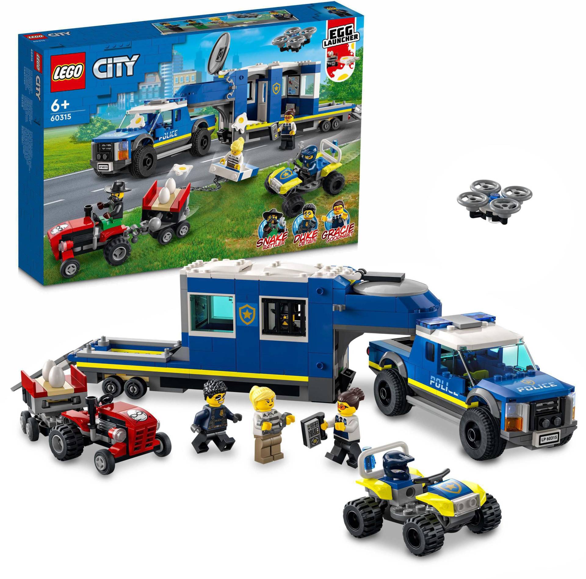 LEGO® Konstruktionsspielsteine »Mobile Polizei-Einsatzzentrale (60315), LEGO® City«, (436 St.) von lego®