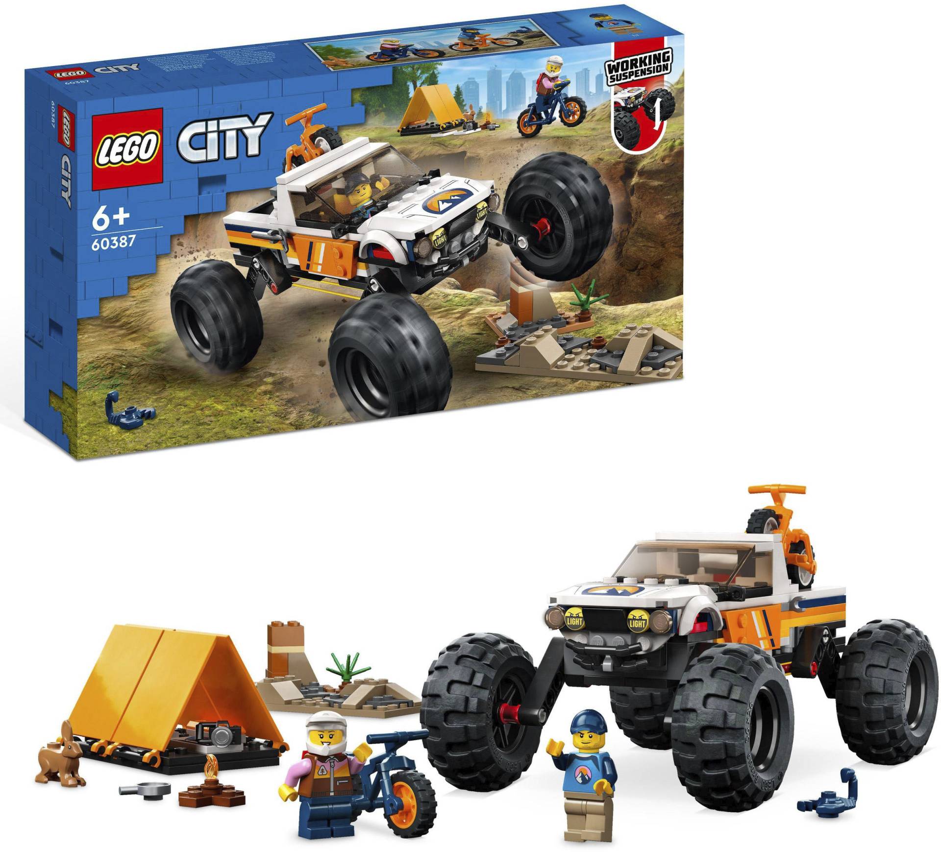 LEGO® Konstruktionsspielsteine »Offroad Abenteuer (60387), LEGO® City«, (252 St.), Made in Europe von lego®