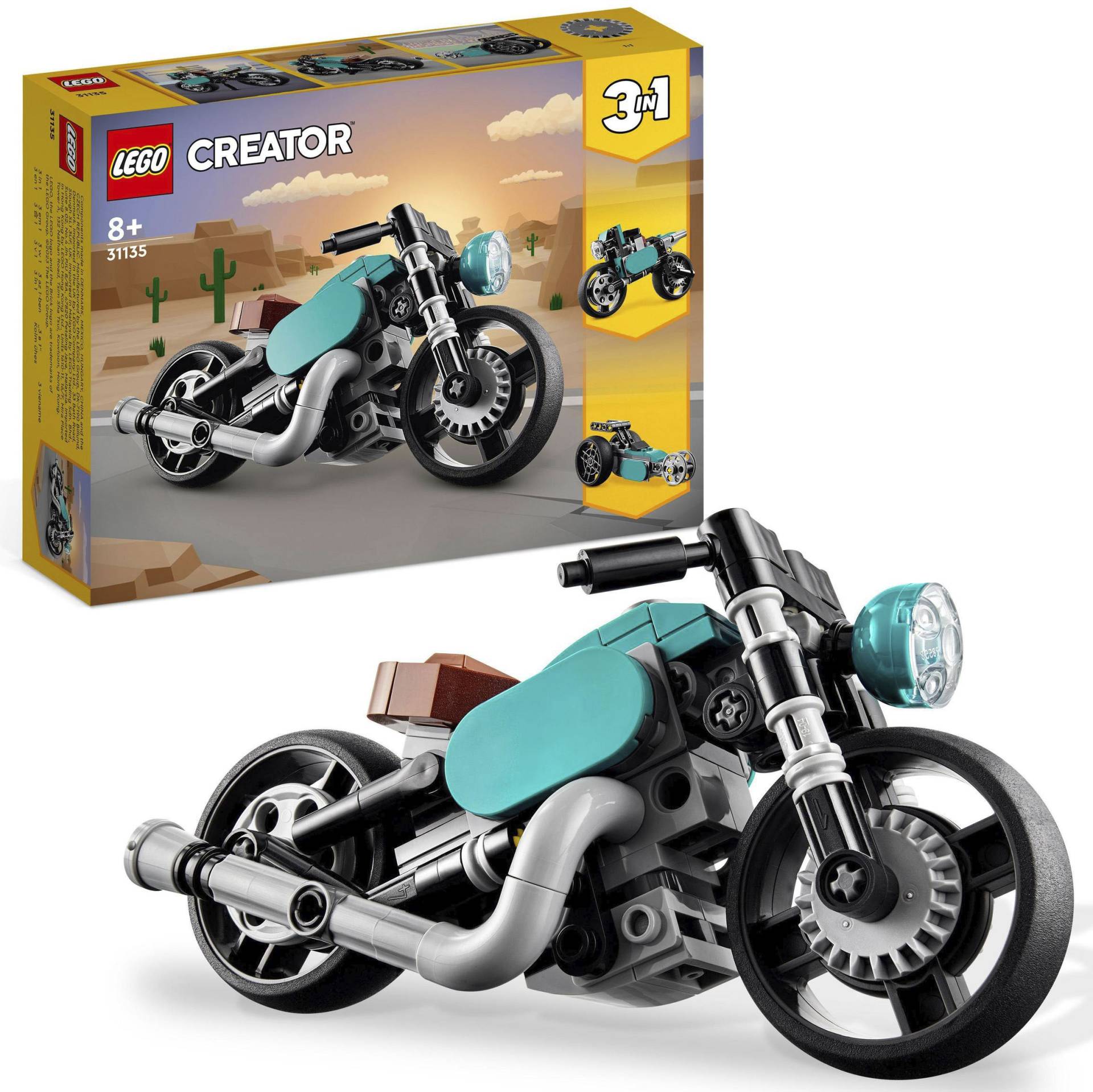 LEGO® Konstruktionsspielsteine »Oldtimer Motorrad (31135), LEGO® Creator 3in1«, (128 St.) von lego®