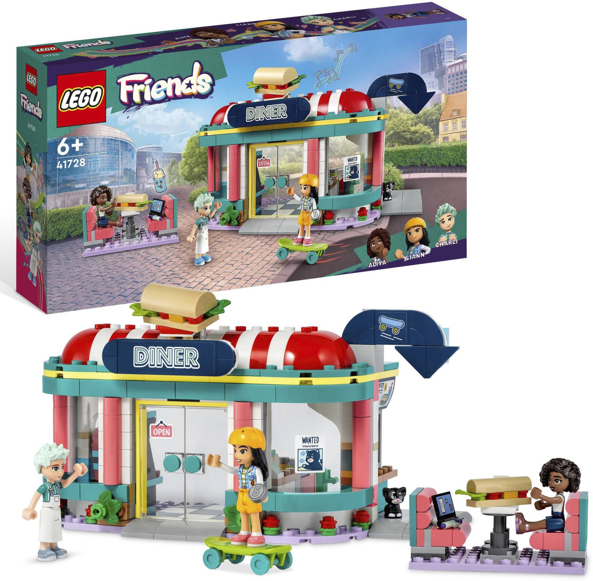 LEGO® Konstruktionsspielsteine »Restaurant (41728), LEGO® Friends«, (346 St.), Made in Europe von lego®