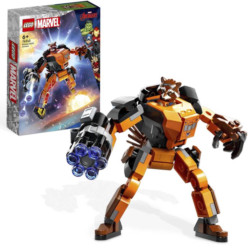 LEGO® Konstruktionsspielsteine »Rocket Mech (76243), LEGO® Marvel«, (98 St.), Made in Europe von lego®