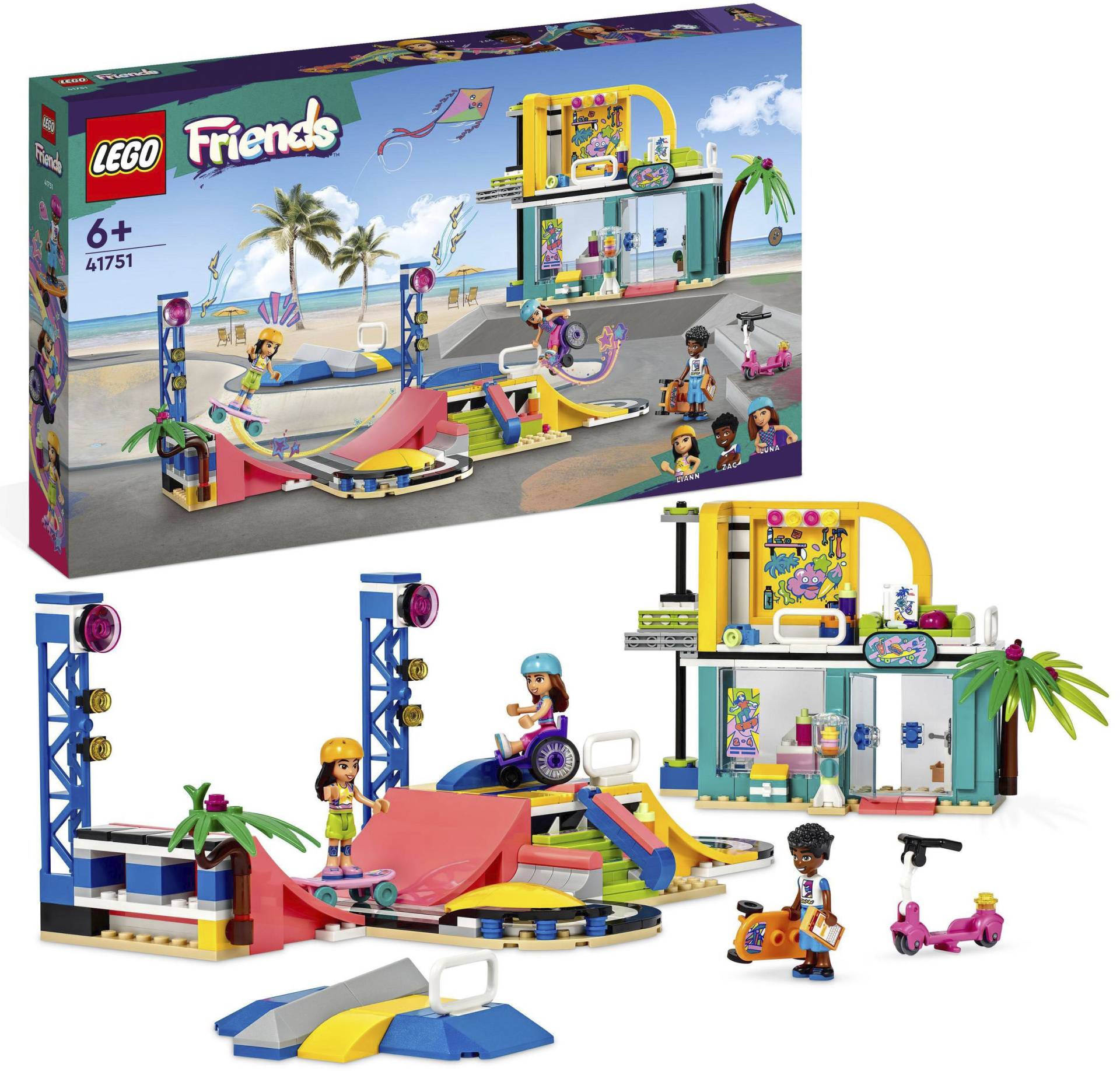 LEGO® Konstruktionsspielsteine »Skatepark (41751), LEGO® Friends«, (431 St.), Made in Europe von lego®