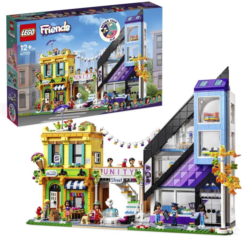 LEGO® Konstruktionsspielsteine »Stadtzentrum (41732), LEGO® Friends«, (2010 St.), Made in Europe von lego®