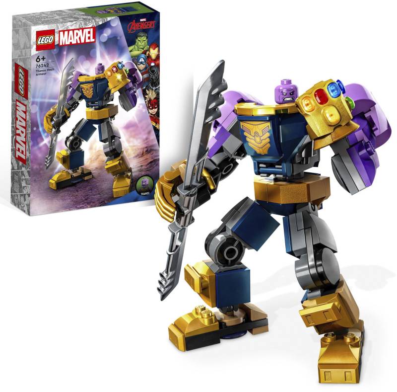 LEGO® Konstruktionsspielsteine »Thanos Mech (76242), LEGO® Marvel«, (113 St.), Made in Europe von lego®