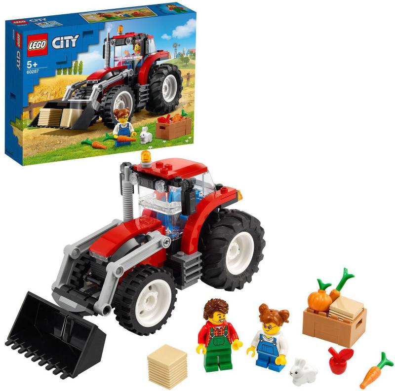 LEGO® Konstruktionsspielsteine »Traktor (60287), LEGO® City«, (148 St.), Made in Europe von lego®