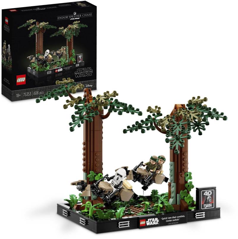 LEGO® Konstruktionsspielsteine »Verfolgungsjagd auf Endor – Diorama (75353), LEGO® Star Wars™«, (608 St.) von lego®