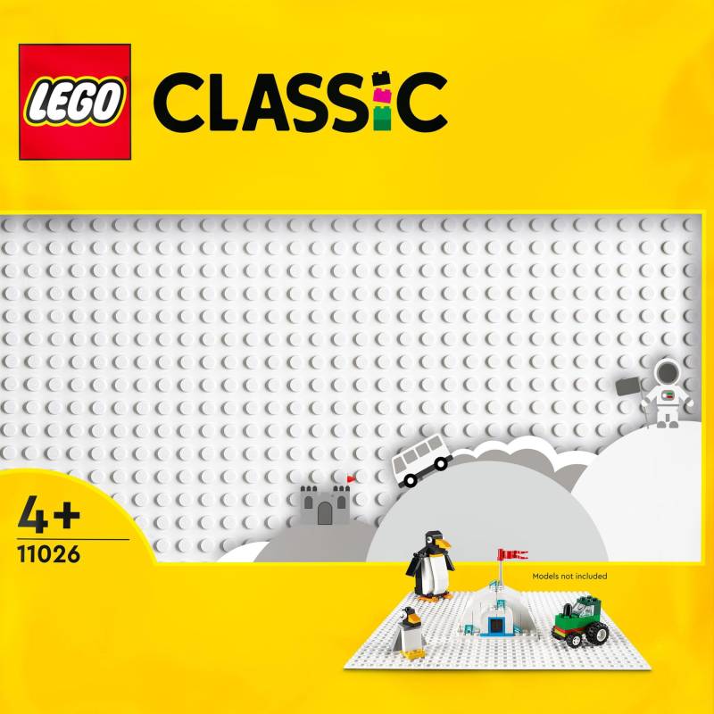 LEGO® Konstruktionsspielsteine »Weisse Bauplatte (11026), LEGO® Classic«, (1 St.), Made in Europe von lego®