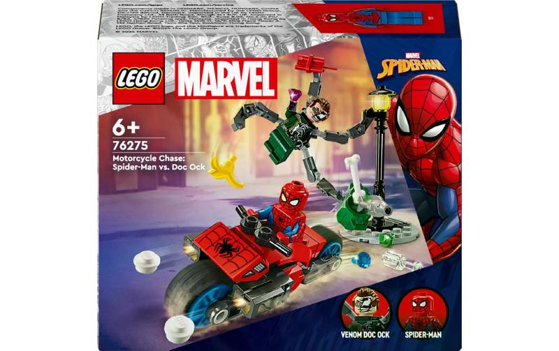 LEGO® Spielbausteine »Verfolgungsjagd: Spider-Man vs. Doc Ock 76275«, (77 St.) von lego®