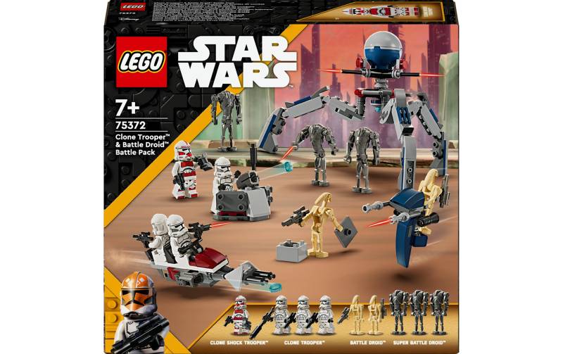 LEGO® Spielbausteine »Wars Clone Trooper & Battle Droid Battle Pack 75372«, (215 St.) von lego®