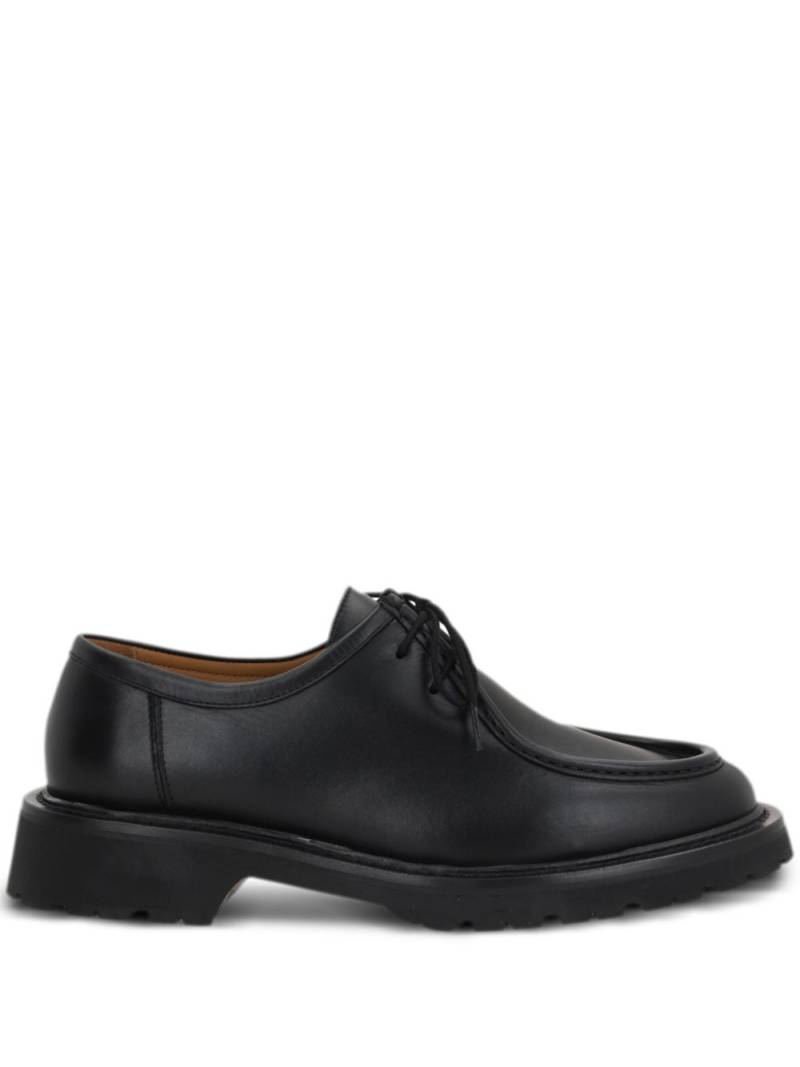 LEGRES smooth leather lace-up shoes - Black von LEGRES