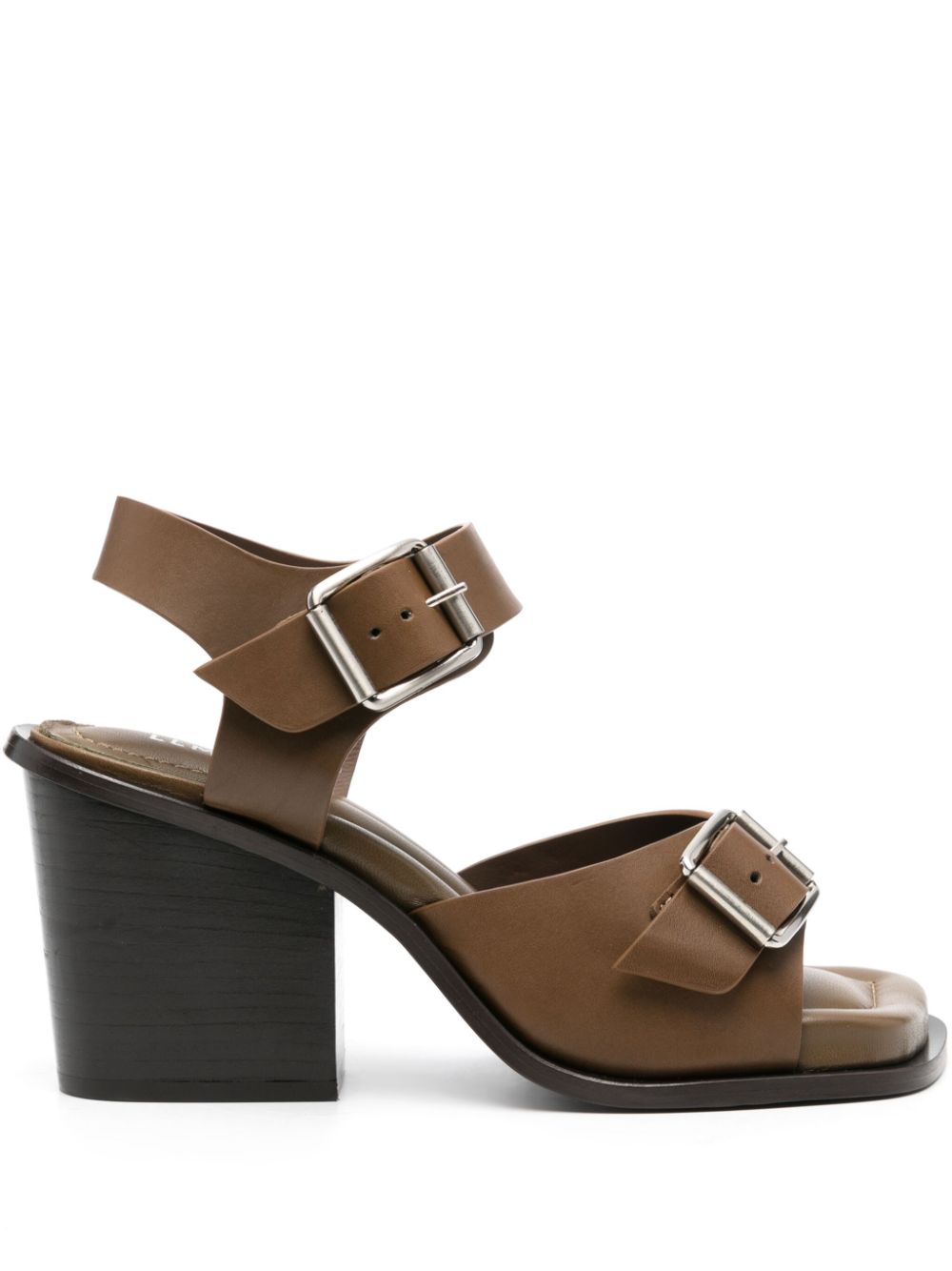LEMAIRE 90mm leather sandals - Brown von LEMAIRE