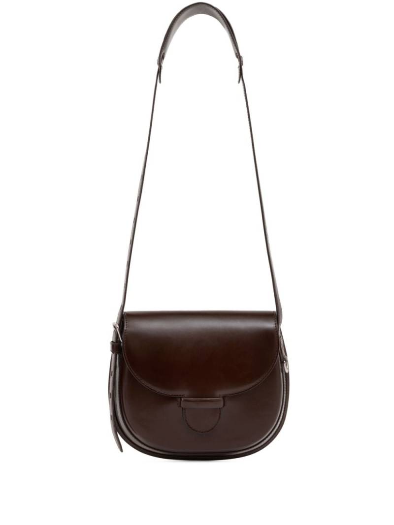 LEMAIRE Cartridge leather crossbody bag - Brown von LEMAIRE