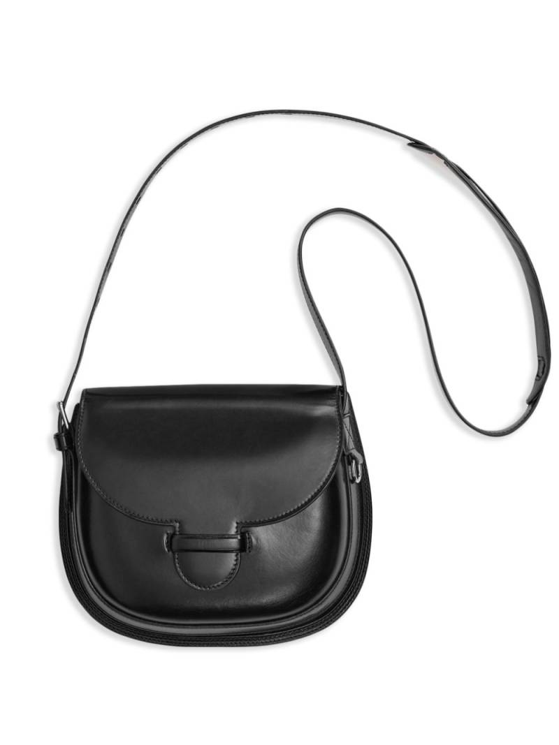 LEMAIRE Cartridge leather shoulder bag - Black von LEMAIRE