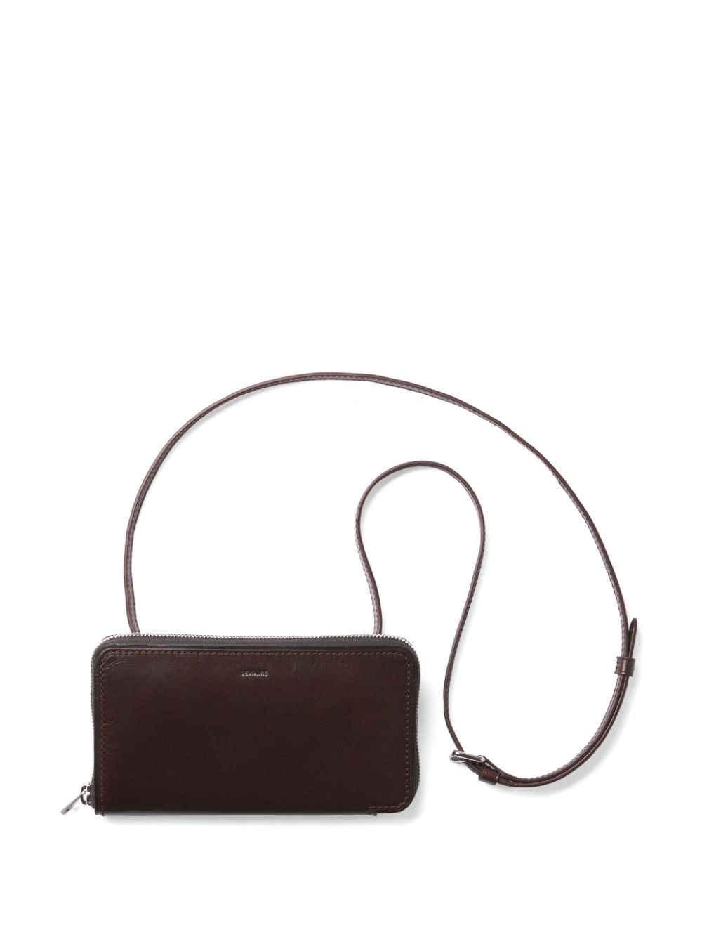 LEMAIRE Continental shoulder strap wallet - Brown von LEMAIRE