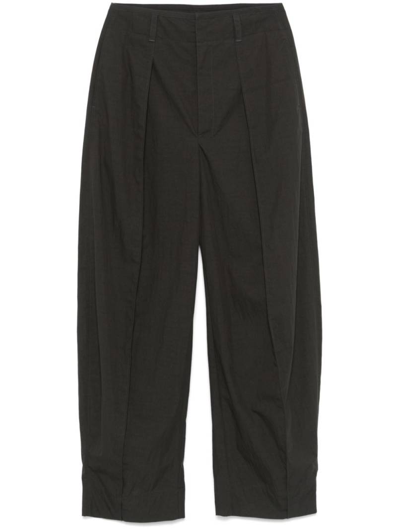 LEMAIRE Curved Volume trousers - Green von LEMAIRE