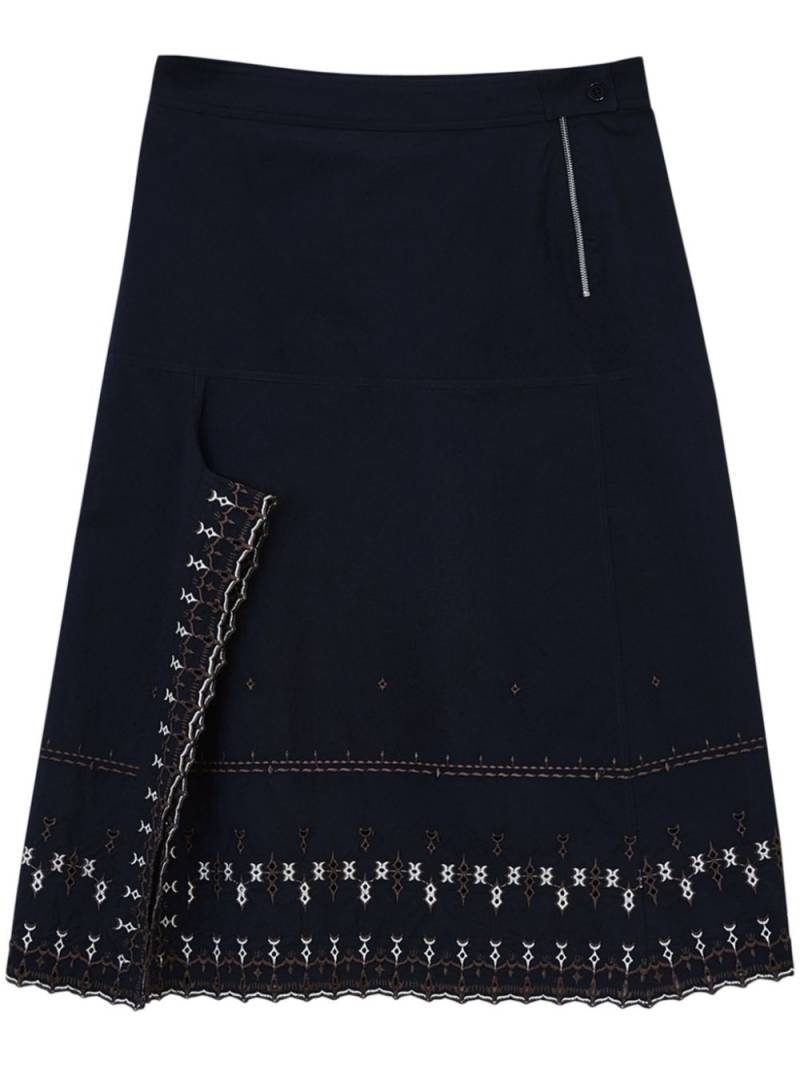 LEMAIRE Embroidered Skirt - Black von LEMAIRE