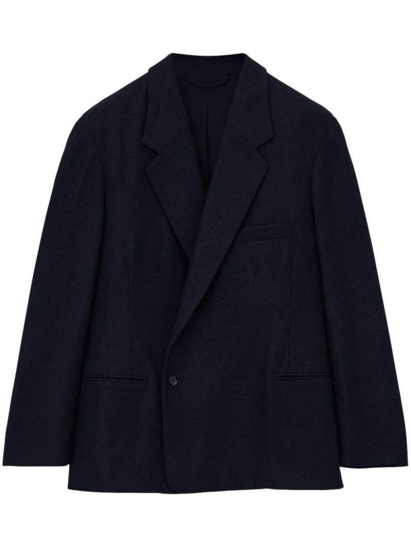 LEMAIRE Maxi Double Breasted Jacket - Black von LEMAIRE