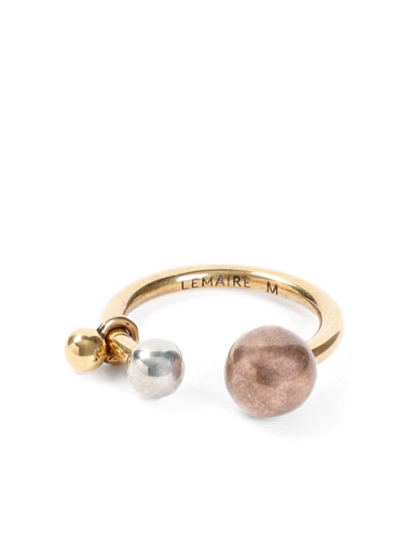 LEMAIRE Rattle open-cuff ring - Gold von LEMAIRE