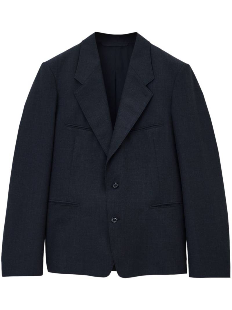 LEMAIRE Tailored Single Breasted Jacket - Black von LEMAIRE