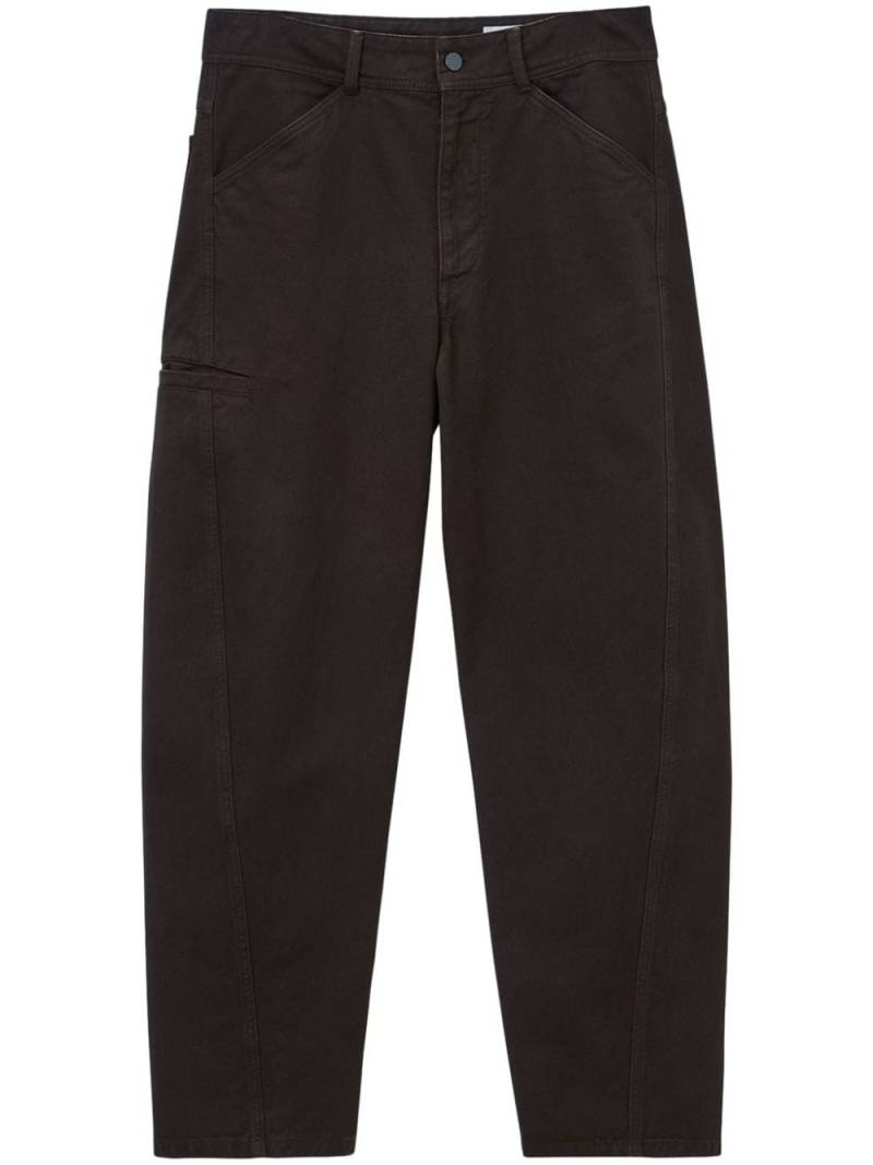 LEMAIRE Twisted tapered trousers - Brown von LEMAIRE