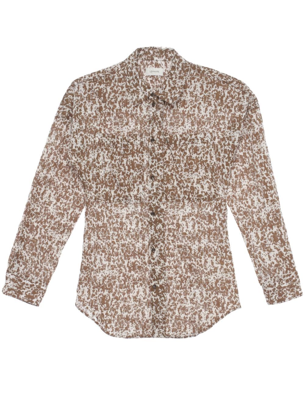 LEMAIRE abstract-print cotton shirt - Neutrals von LEMAIRE