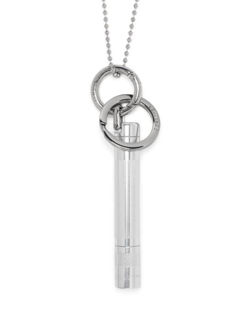 LEMAIRE ball-chain flashlight charm necklace - Silver von LEMAIRE